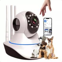 Babá Eletrônica Câmera Segurança Pets Visão Noturna E Som Bivolt 110V/220V - Virtual Disk