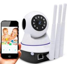 Babá Eletrônica Câmera Wi-Fi Visão Noturna Microfone Sem Fio