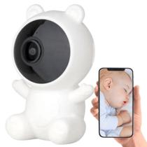 Babá Eletrônica Câmera Wifi Abajur Visão Noturna Microfone