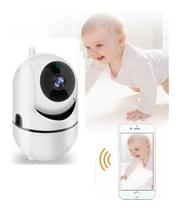 Babá Eletrônica Câmera Wifi S/ Fio C/ Microfone E Vídeo