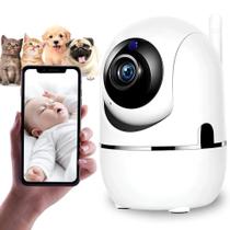 Babá Eletrônica Câmera Wifi Sem Fio Visão Noturna Microfone Full HD 1080P