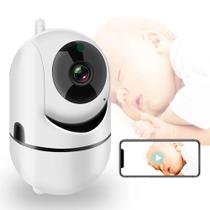 Babá Eletrônica Dual Áudio Varredura Automática Ptz Visão Noturna Wifi Full HD 2mp