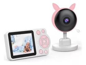 Baba Eletronica Sem Fio Baby Monitor Infantil Kids Criança Visão Noturna Video Voz Zoom Recarregavel