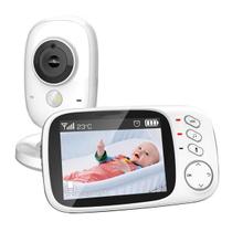 Babá Eletrônica sem fio com áudio, microfone, visão noturna e tela LCD de 3,2 Polegadas - Baby Monitor VB603