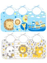 Bababor Bebe Kit 6 Unidades Forro Impermeável PVC 100% Algodão Cor:3 Masc 3 Neutro Bababor Bebe Kit 6 Unidades Forro Impermeável PVC 100% Algodão Cor:3 Masc 3 Neutro