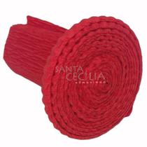 Babado de Papel Crepom 10x120 cm Vermelho para Decoração Babado de Papel Crepom 10x120 cm Vermelho para Decoração