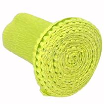 Babado de Papel Crepom Verde Limão 10x120 cm - 958 Babado de Papel Crepom Verde Limão 10x120 cm - 958