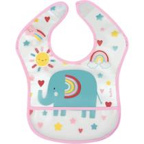 Babador Arco iris Com Bolso Infantil Impermeável 13241 - Buba