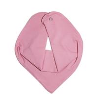 Babador Bandana Bebe Botao Ajustavel Rosa Bebe - Baby Deluxe