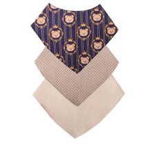 Babador Bandana Bebê Kit Com 3 Menino Urso Real