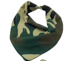 Babador bandana camuflado menina/menino