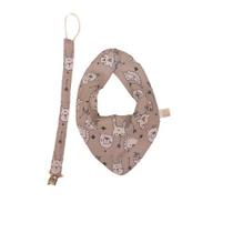 Babador Bandana com Prendedor de Chupeta