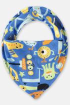 Babador bandana dupla face em suedine para bebê menino (azul) up baby