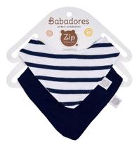 Babador Bandana Forro Impermeavel Kit Bebe Fofinho Premium Zip