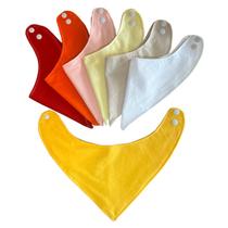 Babador Bandana Impermeável - Kit com 3 (Cores quentes e variadas)