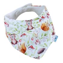 Babador Bandana Slim - Floresta na Primavera - 1 peça Babador Bandana Slim - Floresta na Primavera - 1 peça