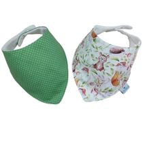 Babador Bandana Slim Floresta na Primavera - Unissex - 2 peças Babador Bandana Slim Floresta na Primavera - Unissex - 2 peças
