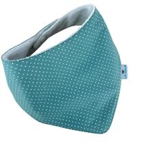 Babador Bandana Slim - Poá Verde - 1 peça Babador Bandana Slim - Poá Verde - 1 peça