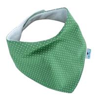 Babador Bandana Slim - Poá Verde Jade - 1 peça Babador Bandana Slim - Poá Verde Jade - 1 peça