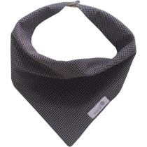Babador bandana xadrez marrom miudo