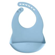 Babador Bebê com Bolso Pega Migalhas Lavável Silicone Buba