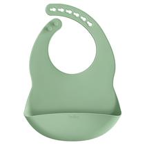 Babador Bebê com Bolso Pega Migalhas Lavável Silicone Buba