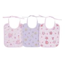 Babador Bebe Impermeavel 20x24cm Kit Com 3 Unidades