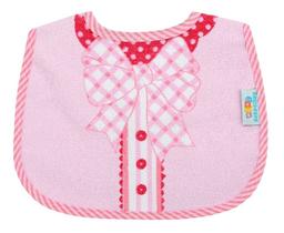 Babador Bebe Impermeavel Felpudo Menina 1 Unid 100% Algodão Ideal Alimentação