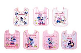 Babador bebê impermeável semaninha disney kit 7-peças algodão - MINASREY