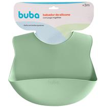 Babador Bebê Pega Migalhas Em Silicone - Buba