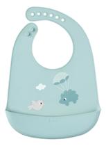 Babador Buba De Silicone Com Pega Migalhas Cloudy Porco Espinho Verde Babador Buba De Silicone Com Pega Migalhas Cloudy Porco Espinho Verde
