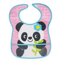 Babador Buba Plastificado com Bolso - Panda Babador Buba Plastificado com Bolso - Panda