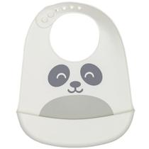 Babador Buba Silicone Com Pega Migalhas Off White +3 Meses Babador Buba Silicone Com Pega Migalhas Off White +3 Meses