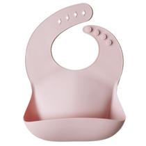 Babador Cata-migalha de Silicone Rosa Mushie Babador Cata-migalha de Silicone Rosa Mushie