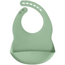 Babador Cata Migalhas Buba de Silicone Verde Babador Cata Migalhas Buba de Silicone Verde