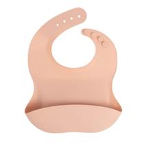 Babador Cata Migalhas De Silicone Rosa Blush Büp Baby