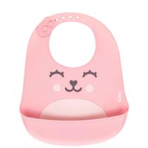 Babador cata migalhas silicone gumy rosa +3 Babador cata migalhas silicone gumy rosa +3