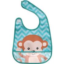 Babador com bolso animal fun Macaco Buba