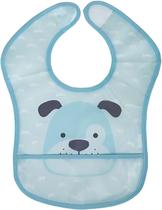 Babador com Bolso Cachorrinho Impermeável Azul Buba Babador com Bolso Cachorrinho Impermeável Azul Buba
