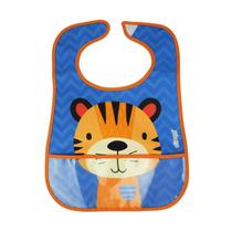 Babador com Bolso Coletor Tigre - Clingo