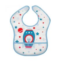 Babador Com Bolso Foguete Azul - Buba