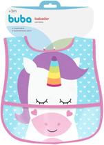 Babador com Bolso Fun Buba Unicórnio Impermeável tira auto colante Babador com Bolso Fun Buba Unicórnio Impermeável tira auto colante