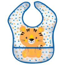 Babador com Bolso Tigrinho Pega Migralhas para Bebê - Buba Babador com Bolso Tigrinho Pega Migralhas para Bebê - Buba