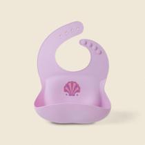 Babador Concha Silicone Lilás - ABABY