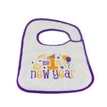 Babador de Algodão Hello Baby Wonder Primeiro Ano Novo Babador de Algodão Hello Baby Wonder Primeiro Ano Novo