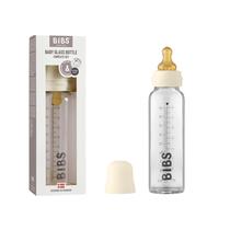 Babador de mamadeira Bibs Glass 225 ml, borracha natural sem BPA, marfim Babador de mamadeira Bibs Glass 225 ml, borracha natural sem BPA, marfim