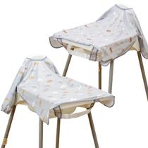 Babador de manga comprida Happy Flute, à prova de bagunça, babadores de alimentação para bebês com design ajustável, babadores de manga comprida para bebês quando comem ou usam cadeira alta (animal)