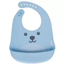 Babador De Silicone Bebê Impermeável Buba - Bichinho Azul Babador De Silicone Bebê Impermeável Buba - Bichinho Azul