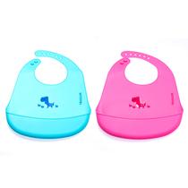 Babador De Silicone Bebê Pega Migalhas Fecho Ajustável