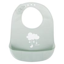 Babador de Silicone Bebê Pimpolho Impermeável Cata Migalhas Cinza Babador de Silicone Bebê Pimpolho Impermeável Cata Migalhas Cinza